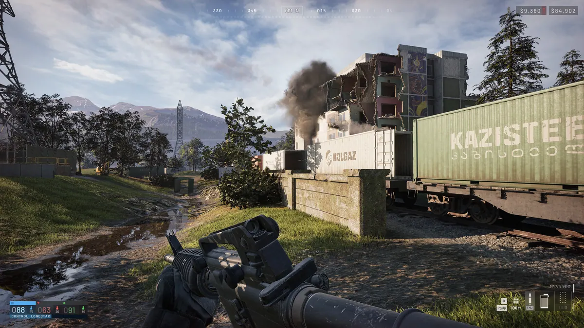 Official WARDOGS combat screenshot in a residential street